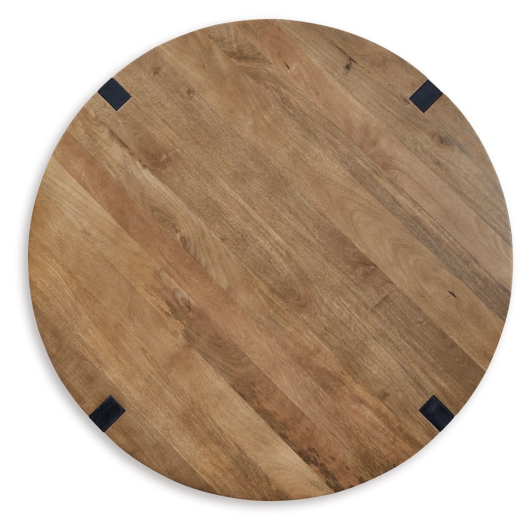Hanneforth - Round Cocktail Table - Brown