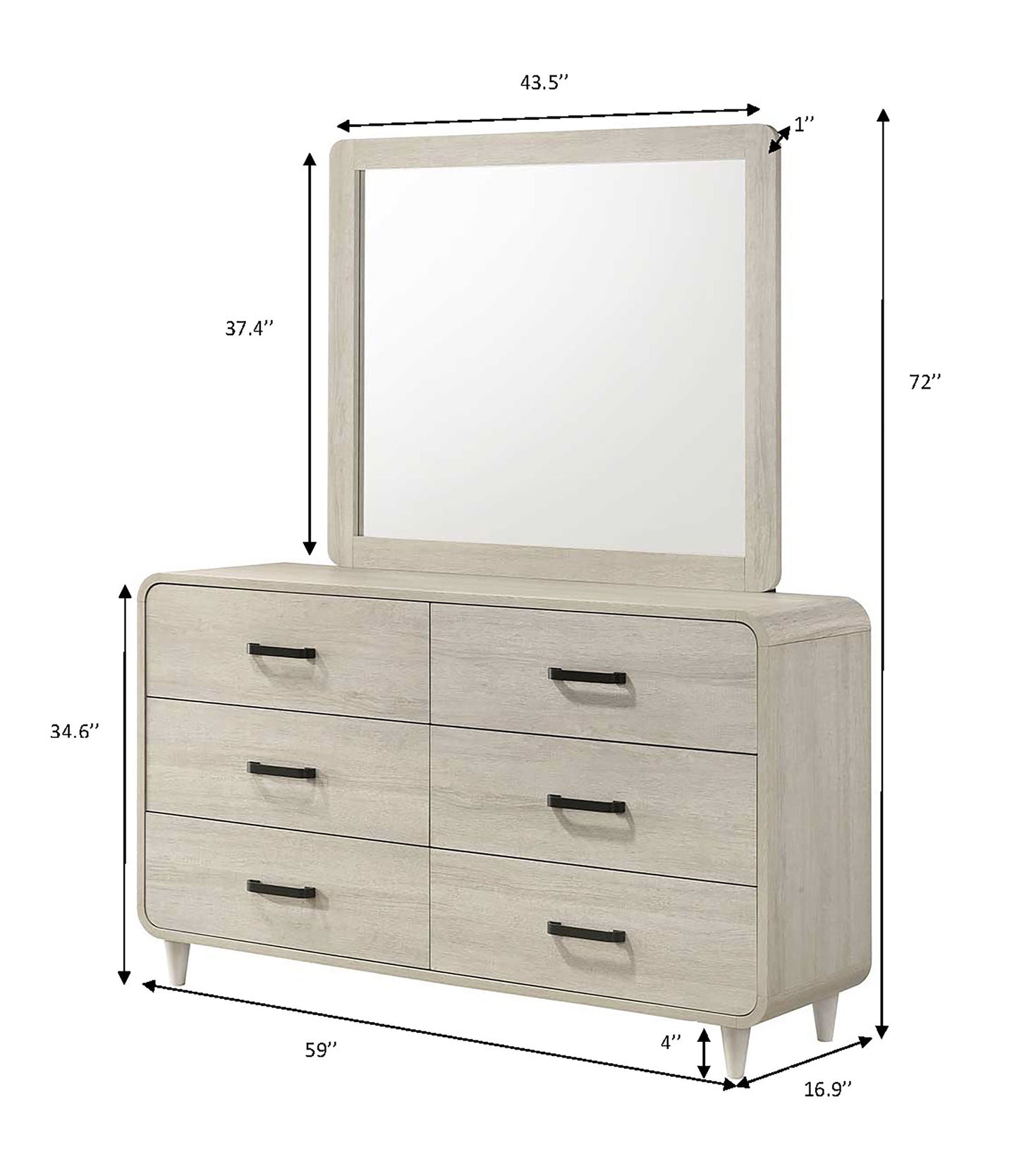 Nyomi - Dresser - White