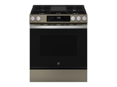 GE 30 Inch Slide-In Gas Range Slate