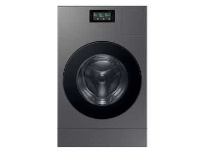 SAMSUNG BESPOKE 5.3 Cubic Foot Washer and Dryer Combo Dark Steel