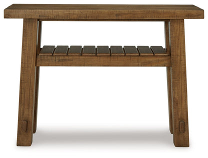Mackifeld - Sofa Table - Warm Brown