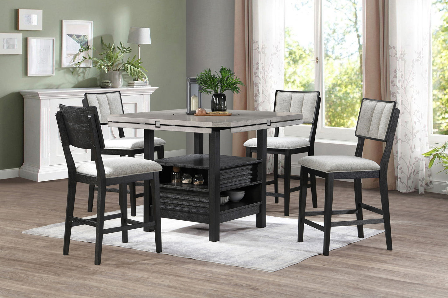 Cline - 5 Piece Dining Room Set - Gray
