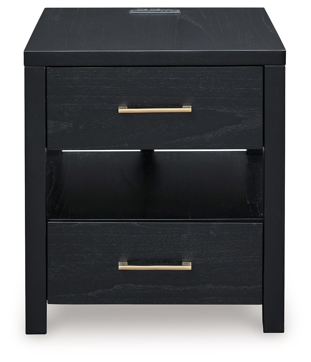 Winbardi - Rectangular End Table - Black