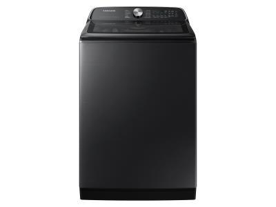 SAMSUNG 5.5 Cubic Foot Top Load Washer Brushed Black