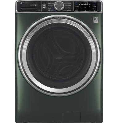 GE Profile 5.5 Cubic Foot Front Load Washer Green