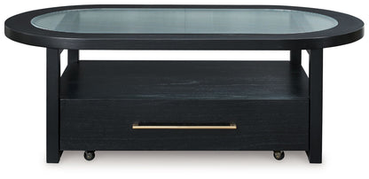 Winbardi - Oval Cocktail Table - Black