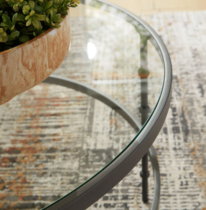 Kellyco - Occasional Table Set (Set of 3) - Gunmetal