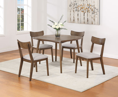 Weldon - 5 Piece Dining Room Set - Brown